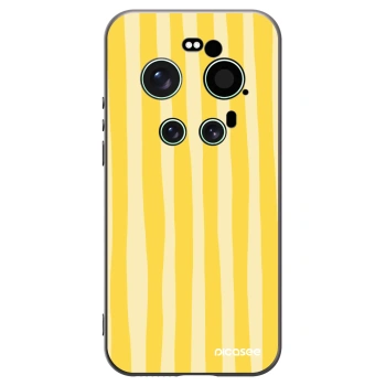 Picasee silikónový čierny obal pre Xiaomi 17 Ultra - Lines lemon