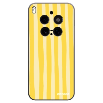 Picasee silikónový čierny obal pre Vivo X300 Pro - Lines lemon