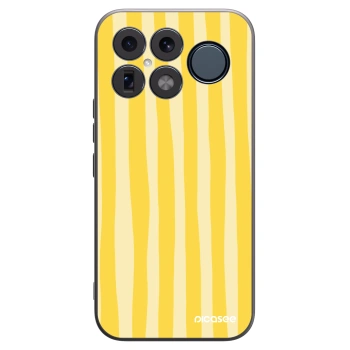Picasee silikónový čierny obal pre Xiaomi Poco F8 Ultra - Lines lemon