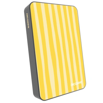 Powerbanka s MagSafe 10 000 mAh Šedá - Lines lemon