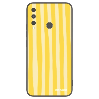 Obal pre Huawei P40 Lite E - Lines lemon