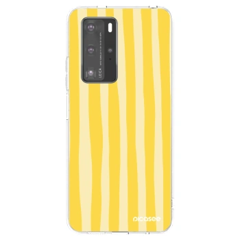 Obal pre Huawei P40 Pro - Lines lemon