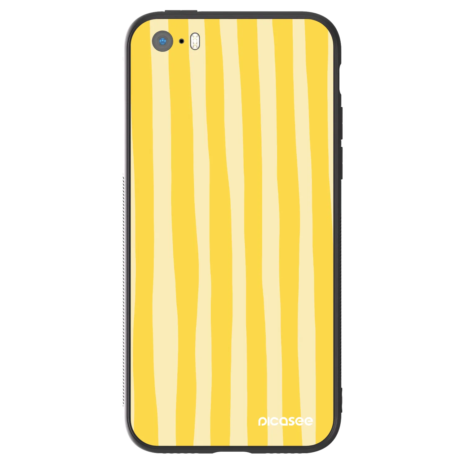 Picasee ULTIMATE CASE pro Apple iPhone 5/5S/SE - Lines lemon
