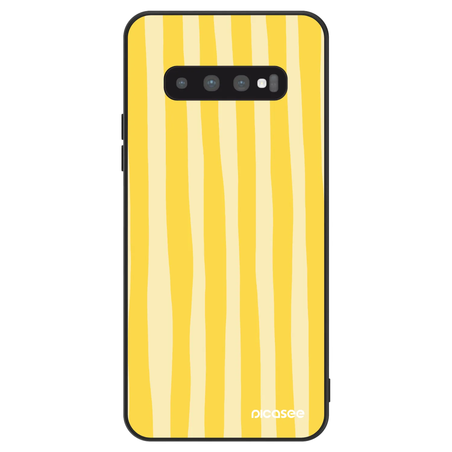 Picasee ULTIMATE CASE pro Samsung Galaxy S10 G973 - Lines lemon
