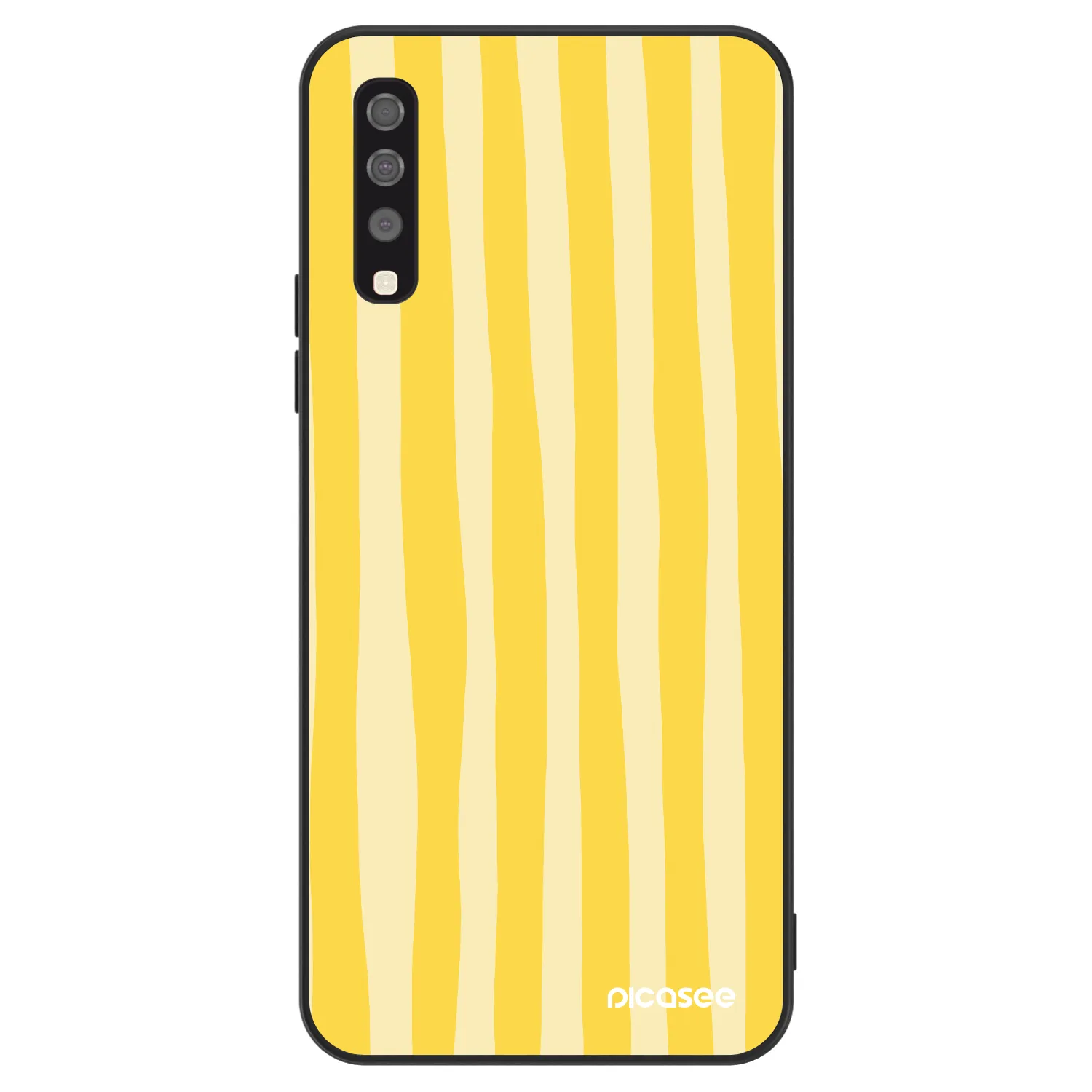 Picasee ULTIMATE CASE pro Samsung Galaxy A70 A705F - Lines lemon