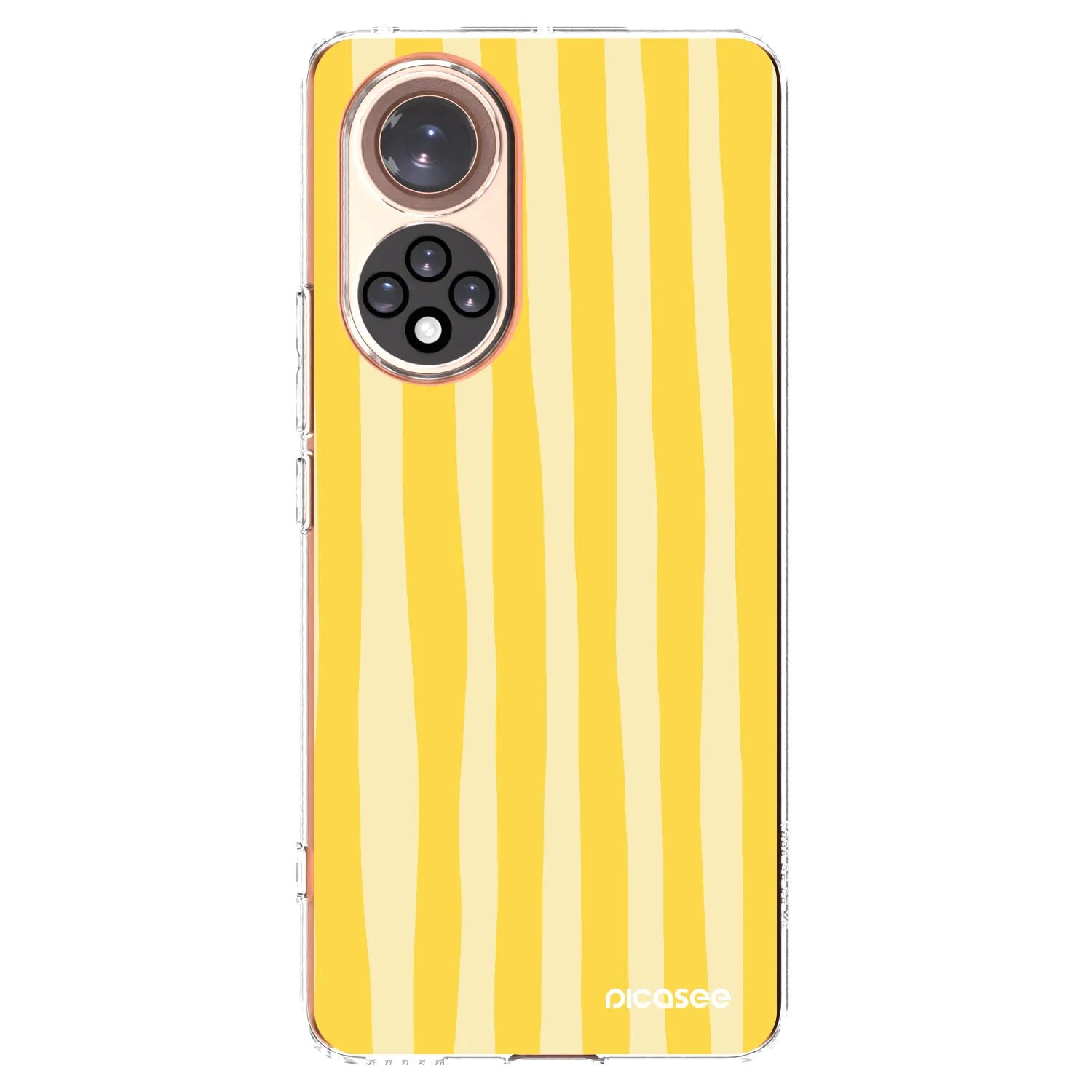 Picasee silikónový prehľadný obal pre Huawei Nova 9 - Lines lemon