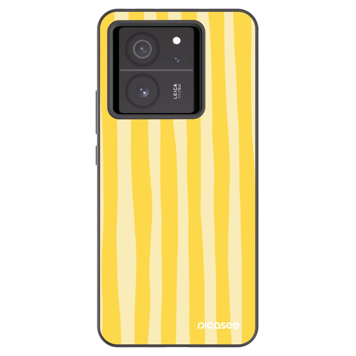 Picasee silikónový čierny obal pre Xiaomi 13T Pro - Lines lemon