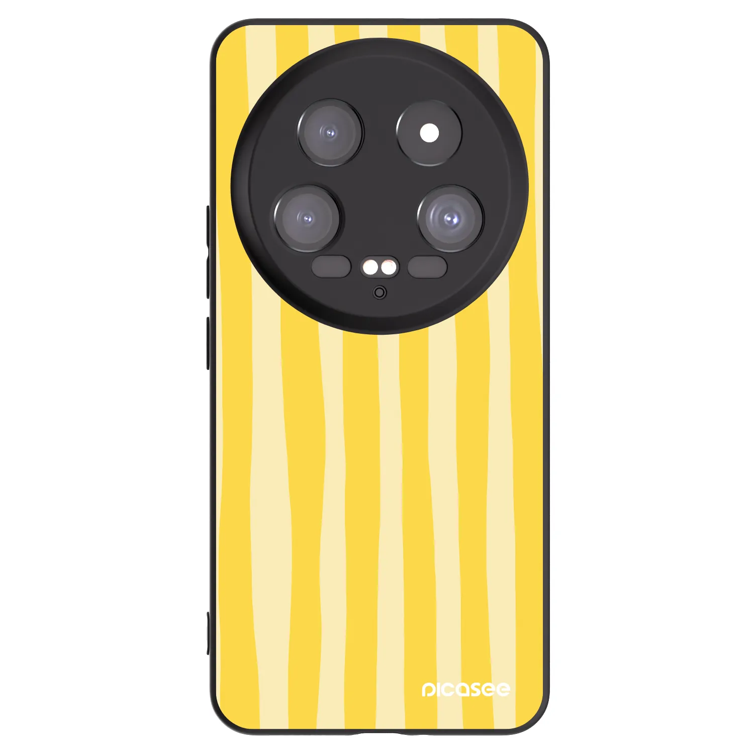 Picasee silikónový čierny obal pre Xiaomi 14 Ultra - Lines lemon