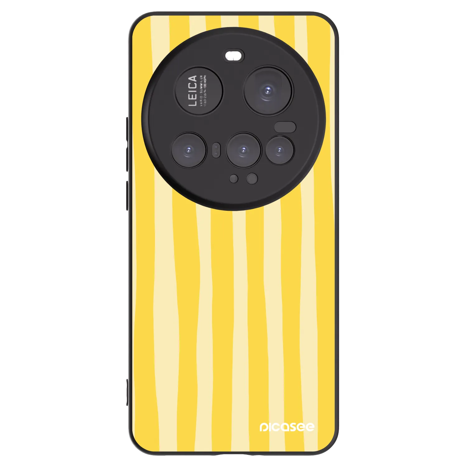 Picasee silikónový čierny obal pre Xiaomi 15 Ultra - Lines lemon