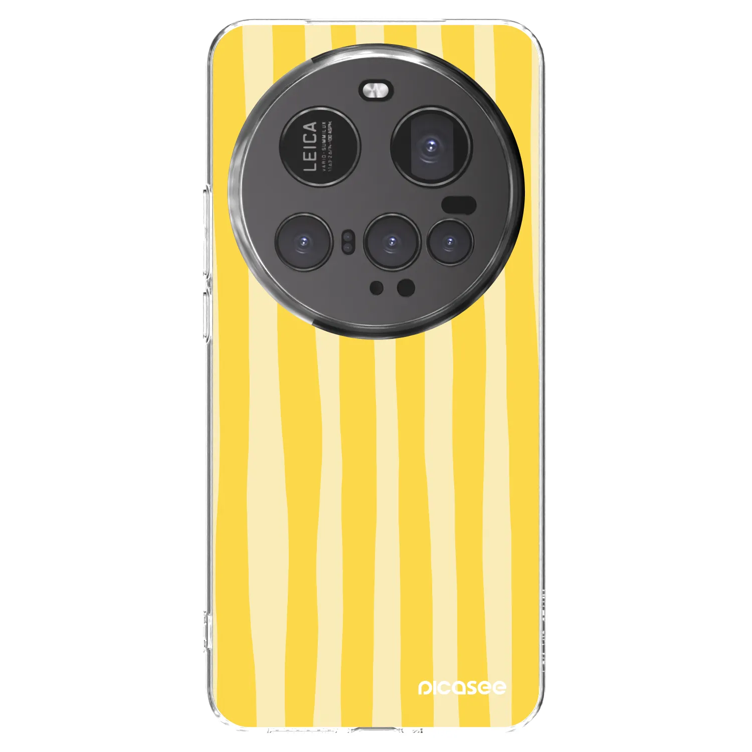 Picasee silikónový prehľadný obal pre Xiaomi 15 Ultra - Lines lemon