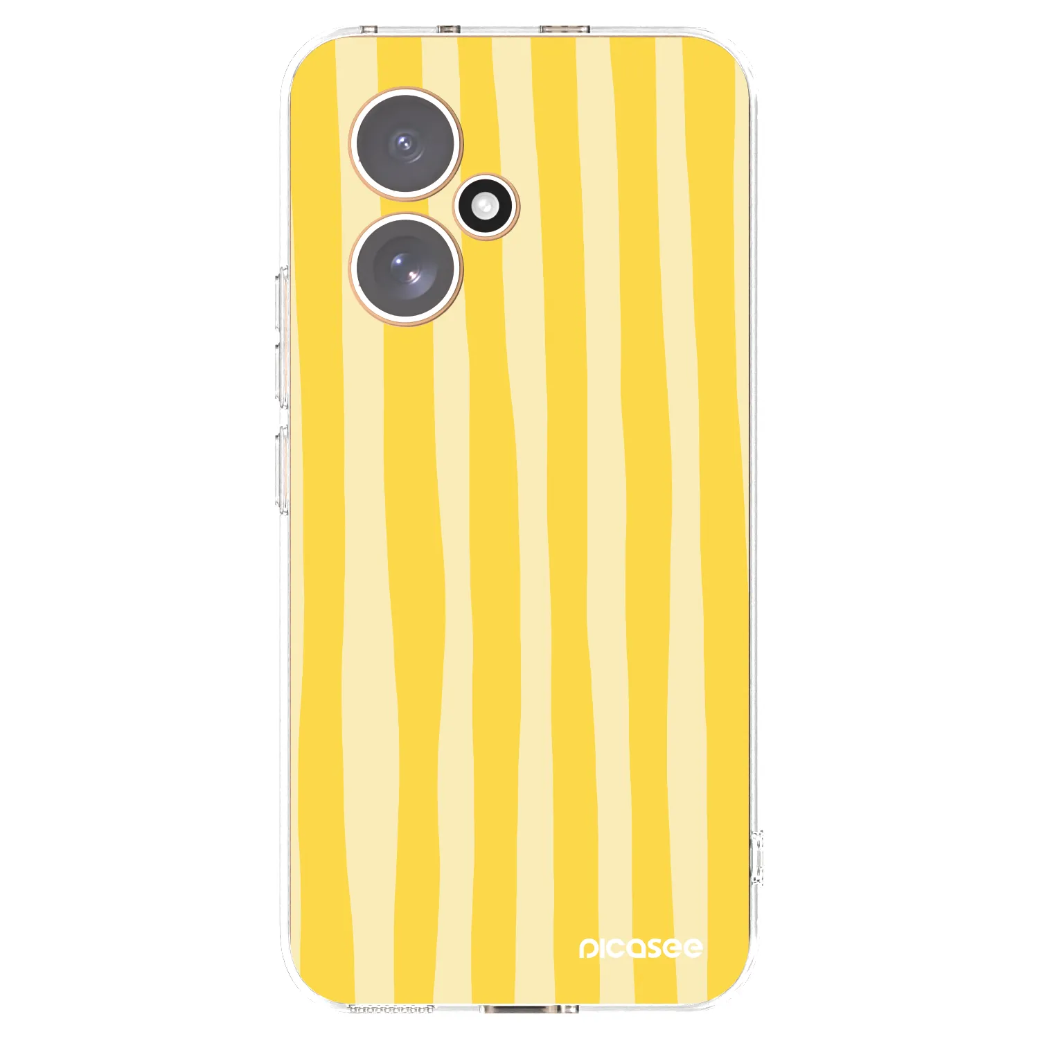 Picasee silikónový prehľadný obal pre Honor 400 5G - Lines lemon
