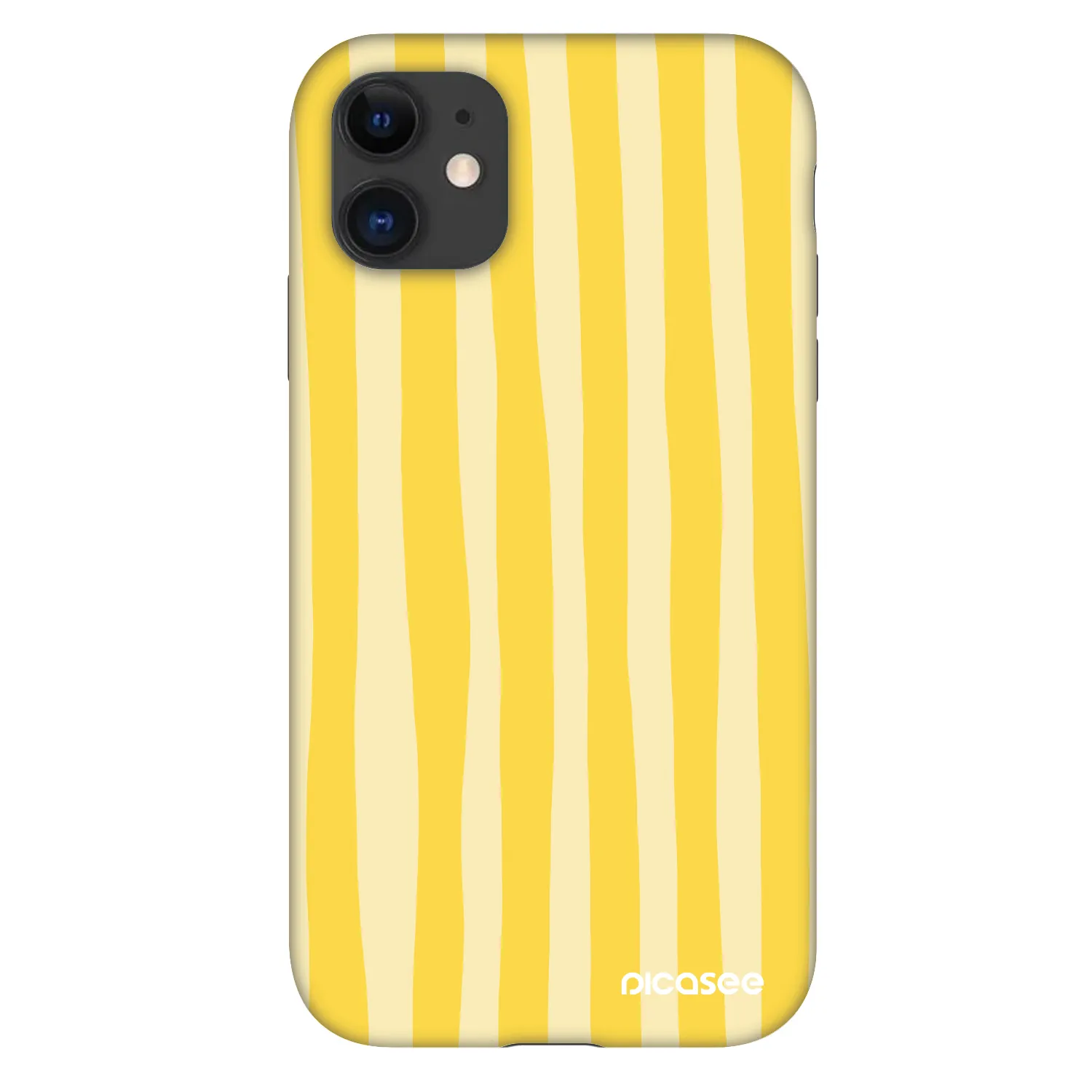 Picasee Fashion Case pre Apple iPhone 11 - Lines lemon