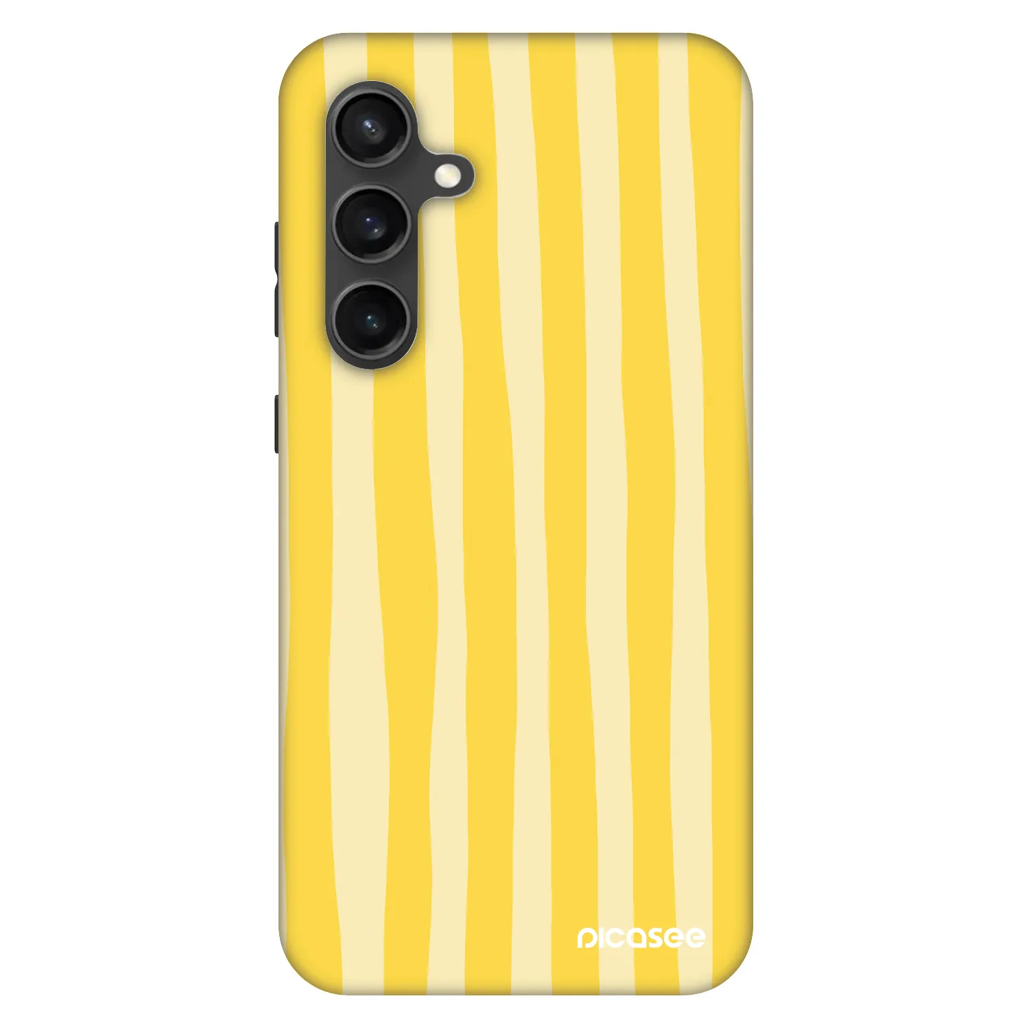Picasee Fashion Case pre Samsung Galaxy S24 FE S721B - Lines lemon