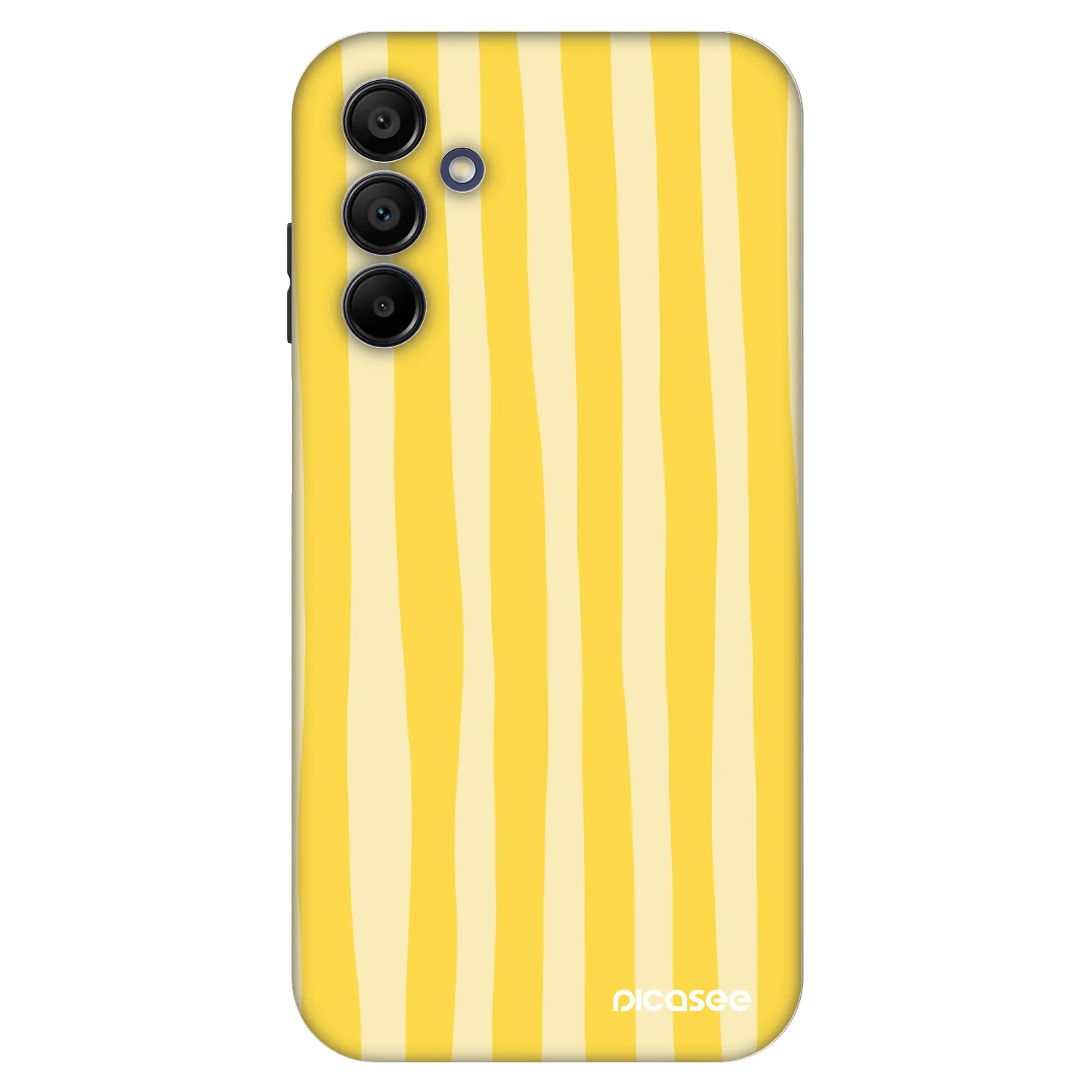 Picasee Fashion Case pre Samsung Galaxy A15 A155F 4G - Lines lemon