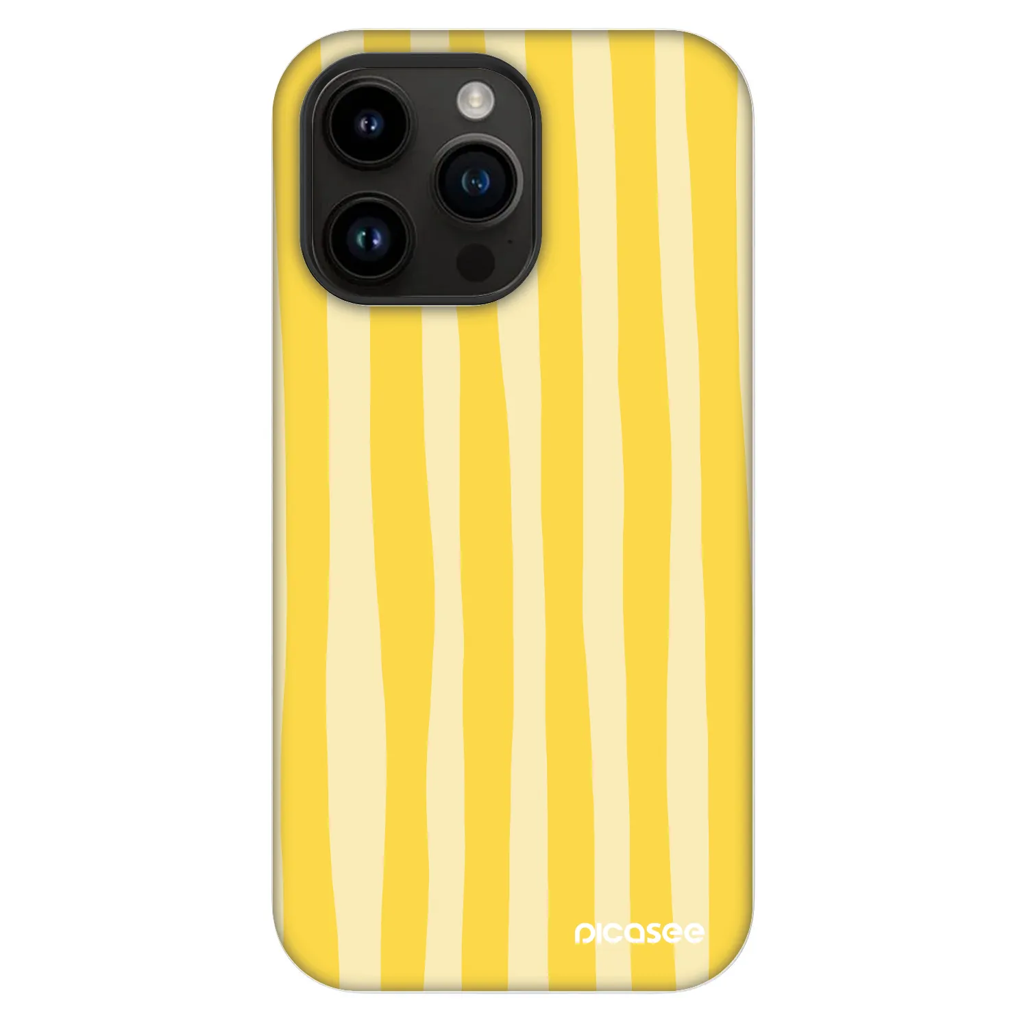 Picasee Fashion Case MagSafe pre Apple iPhone 14 Pro Max - Lines lemon