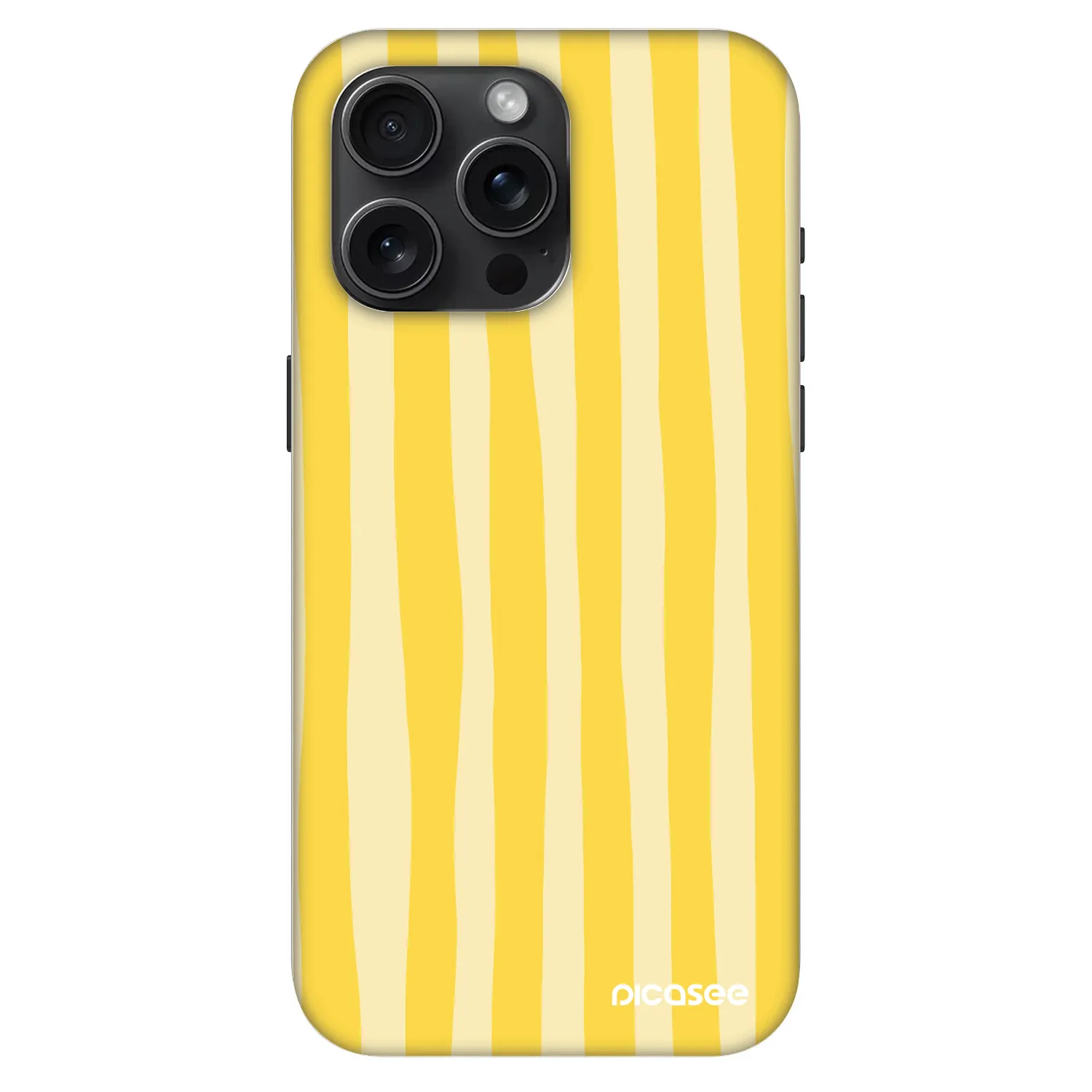 Picasee Fashion Case MagSafe pre Apple iPhone 15 Pro Max - Lines lemon