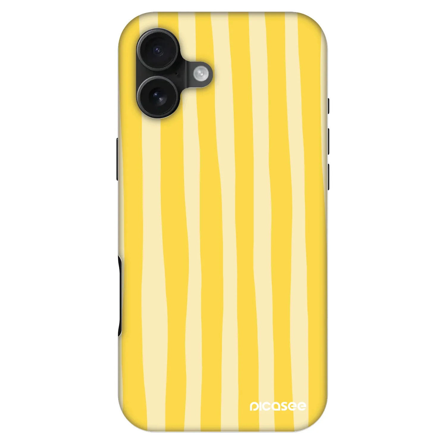 Picasee Fashion Case MagSafe pre Apple iPhone 16 Plus - Lines lemon
