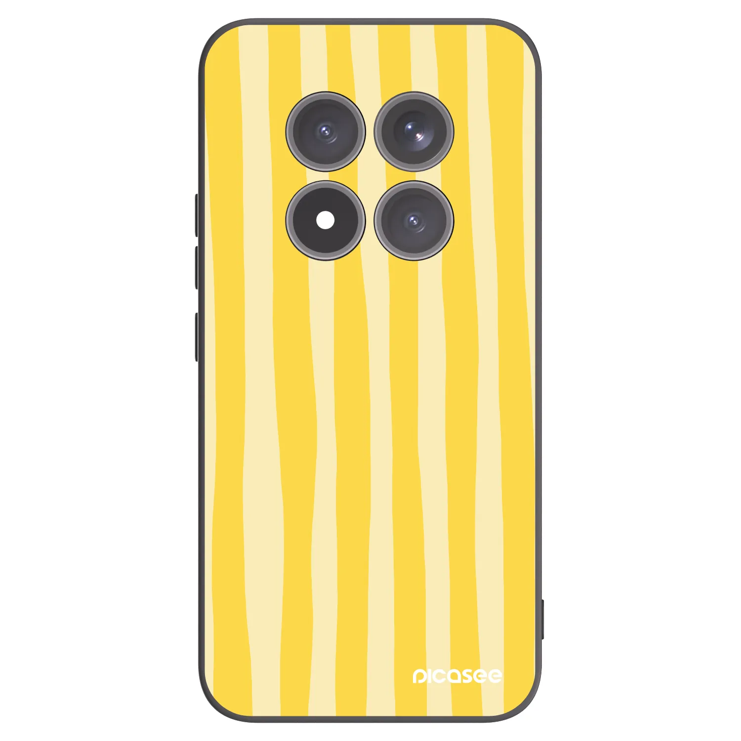 Picasee silikónový čierny obal pre Xiaomi Redmi Note 15 Pro+ - Lines lemon