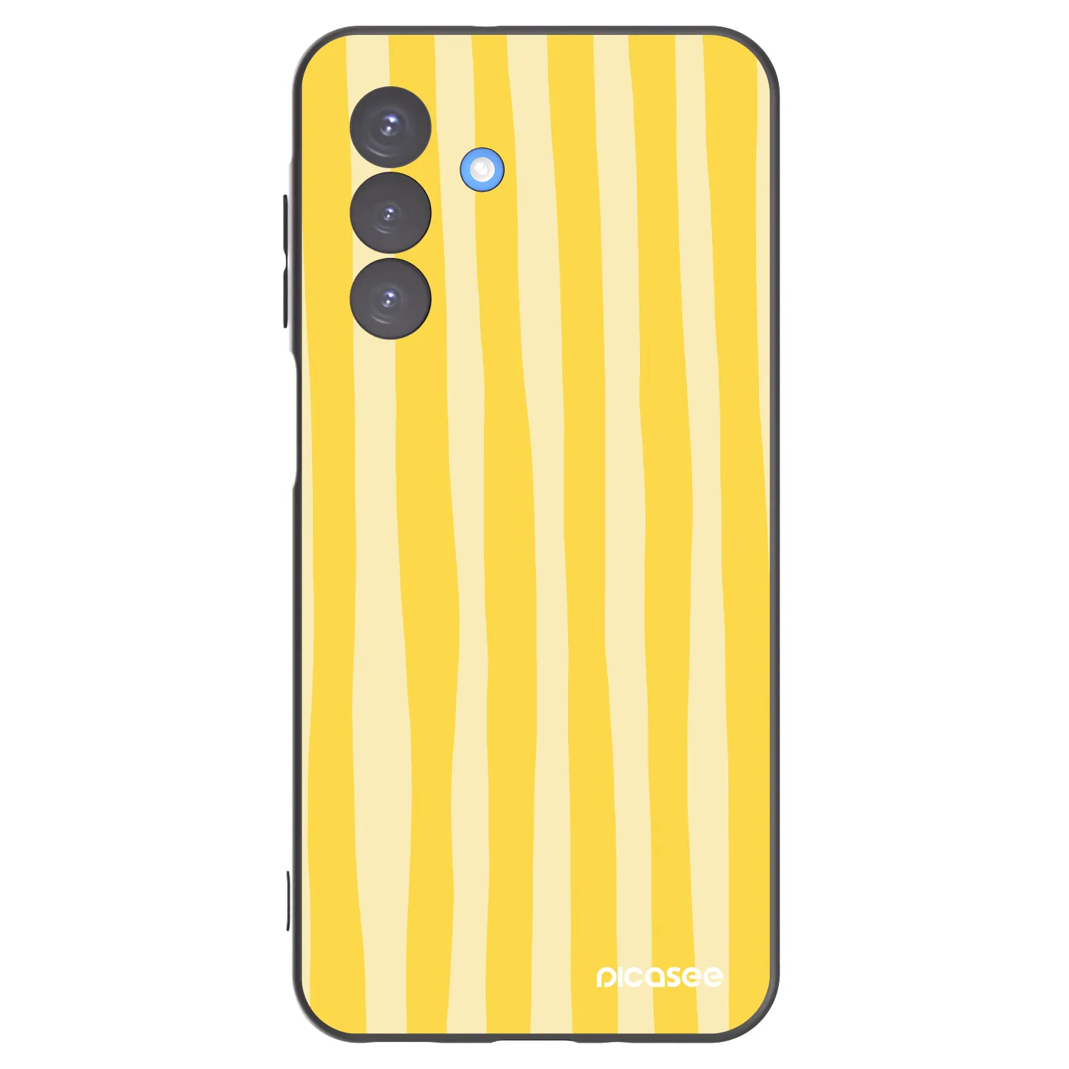 Picasee silikónový čierny obal pre Samsung Galaxy A17 5G - Lines lemon