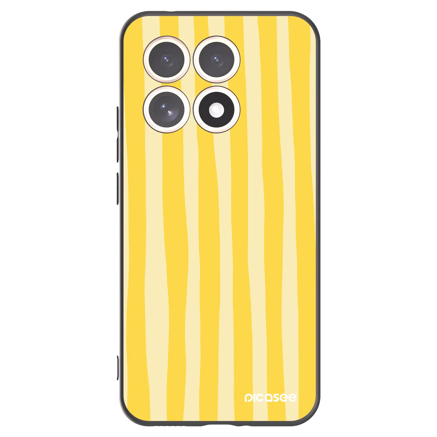 Picasee silikónový čierny obal pre Xiaomi 15T - Lines lemon