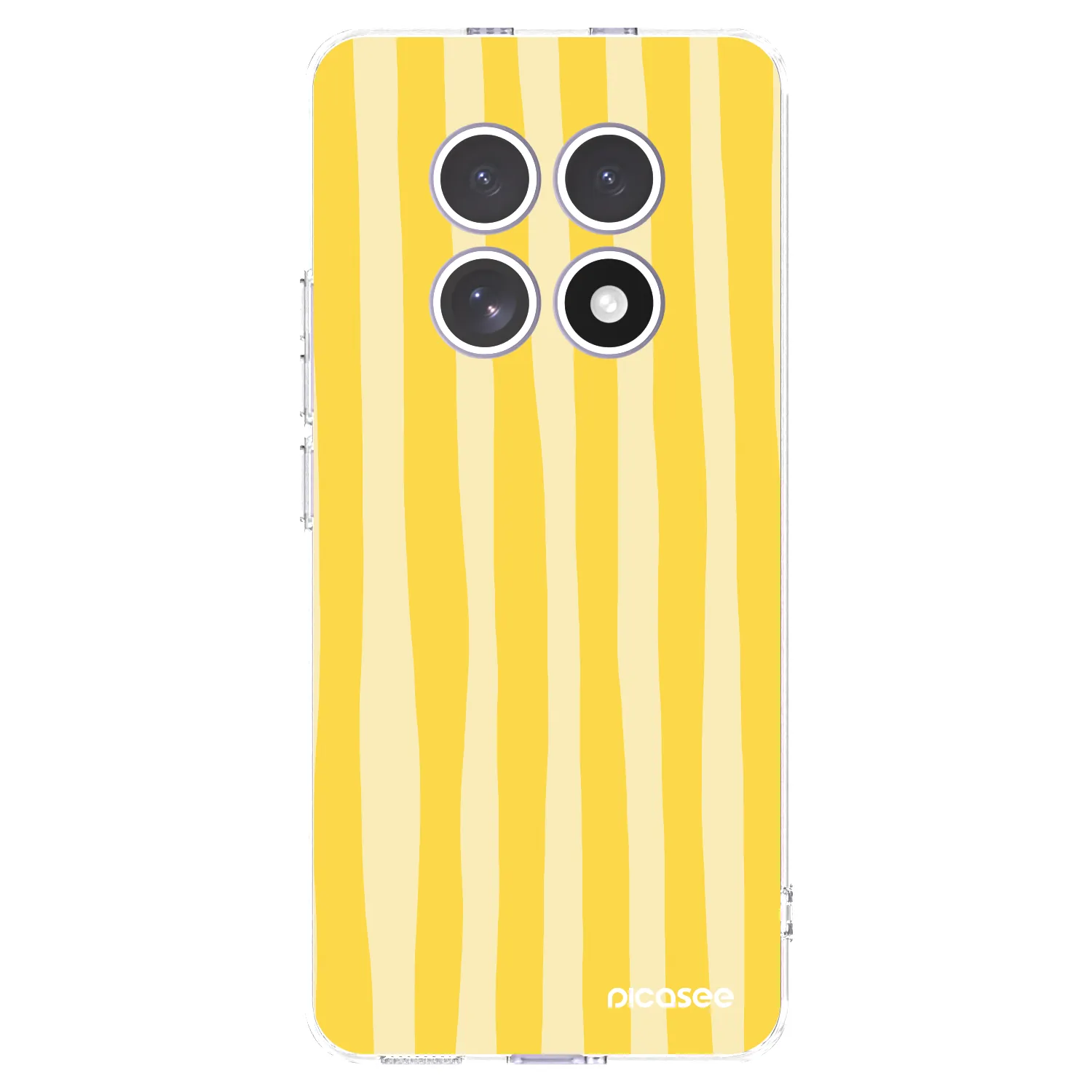 Picasee silikónový prehľadný obal pre Xiaomi Redmi Note 15 4G - Lines lemon