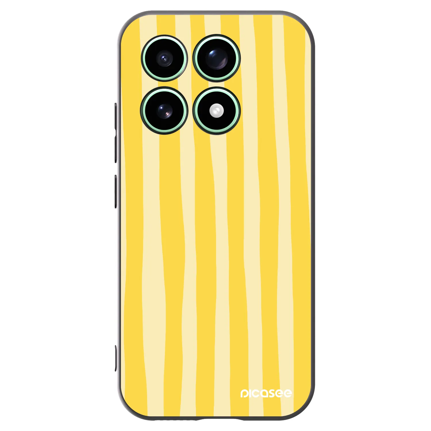 Picasee silikónový čierny obal pre Xiaomi 17 - Lines lemon