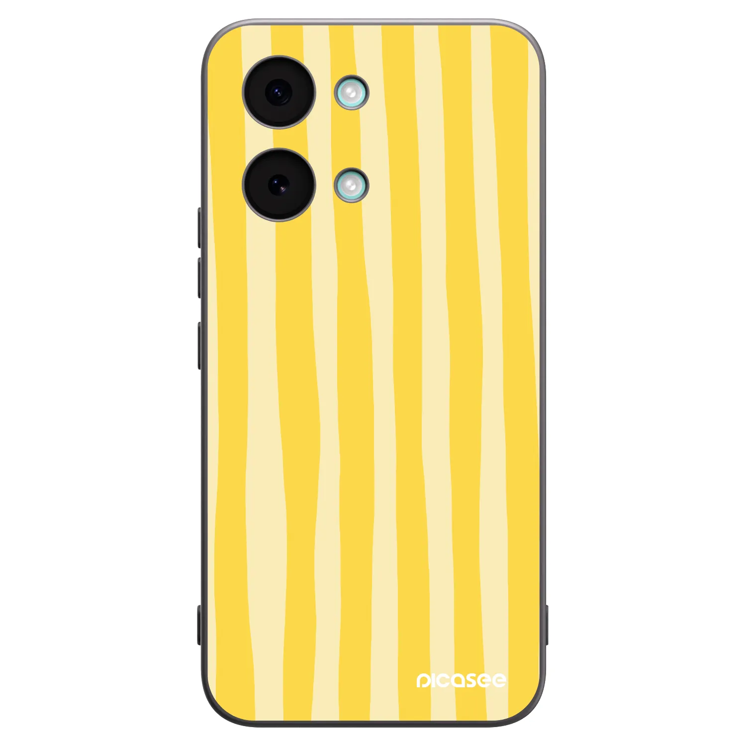 Picasee silikónový čierny obal pre Xiaomi Poco X8 Pro Max - Lines lemon