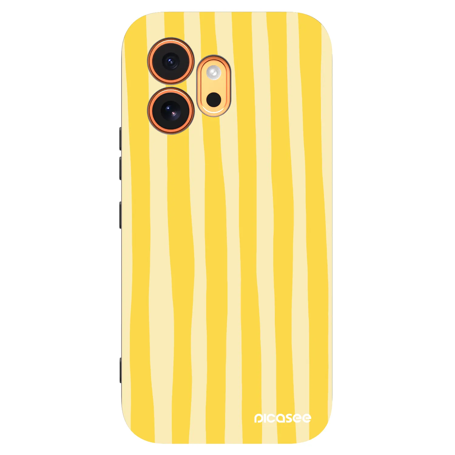 Picasee silikónový čierny obal pre Honor 600 - Lines lemon