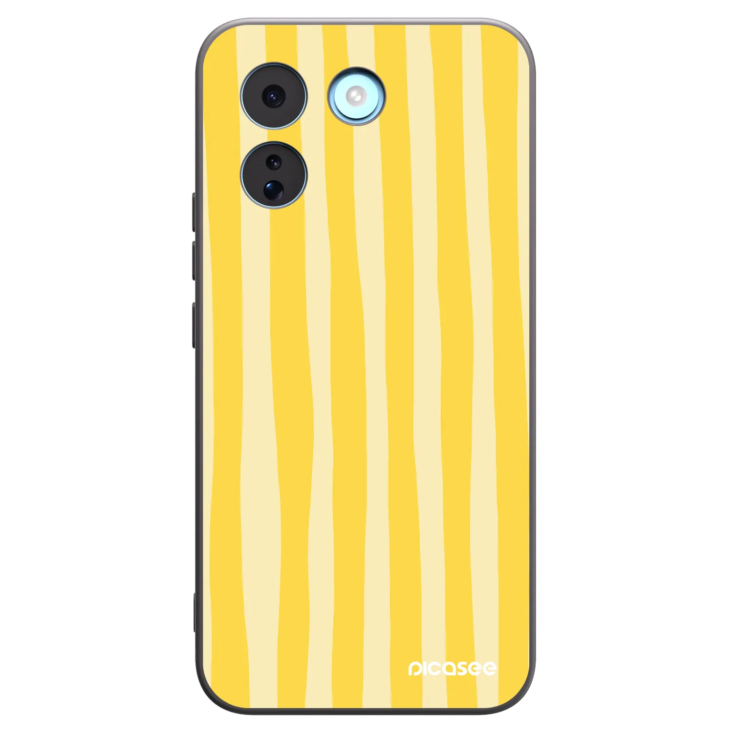 Picasee silikónový čierny obal pre Xiaomi Redmi Note 17 Pro MAX 5G - Lines lemon
