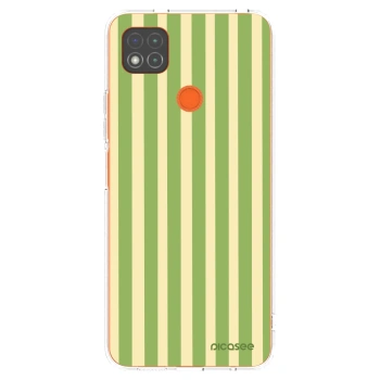 Picasee silikónový prehľadný obal pre Xiaomi Redmi 9C - Lines Matcha