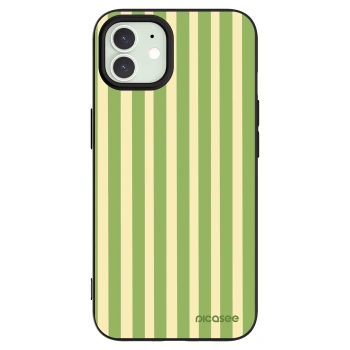 Picasee silikónový čierny obal pre Apple iPhone 12 Pro - Lines Matcha