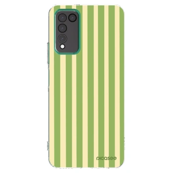 Picasee silikónový prehľadný obal pre Honor 10X Lite - Lines Matcha