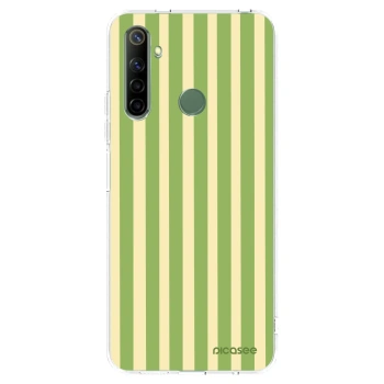 Picasee silikónový prehľadný obal pre Realme 6i - Lines Matcha