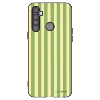 Picasee silikónový čierny obal pre Realme 5 - Lines Matcha
