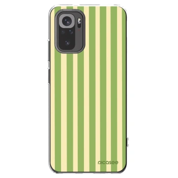 Picasee silikónový prehľadný obal pre Xiaomi Redmi Note 10 - Lines Matcha