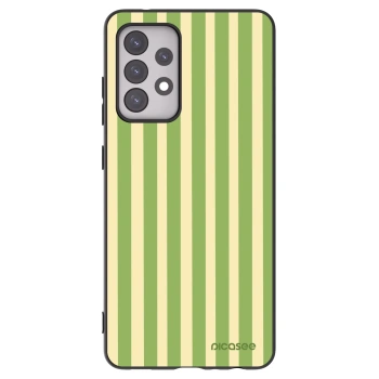 Picasee silikónový čierny obal pre Samsung Galaxy A52 5G A525F - Lines Matcha