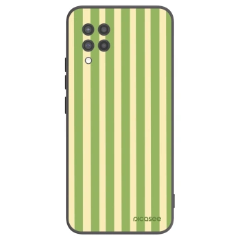 Picasee silikónový čierny obal pre Samsung Galaxy A42 A426B - Lines Matcha