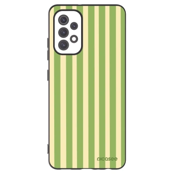 Picasee silikónový čierny obal pre Samsung Galaxy A32 5G A326B - Lines Matcha