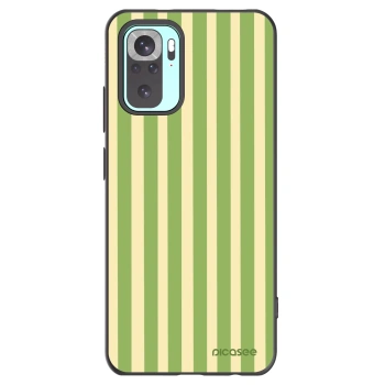 Picasee silikónový čierny obal pre Xiaomi Redmi Note 10 Pro - Lines Matcha