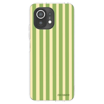 Picasee silikónový prehľadný obal pre Xiaomi Mi 11 - Lines Matcha