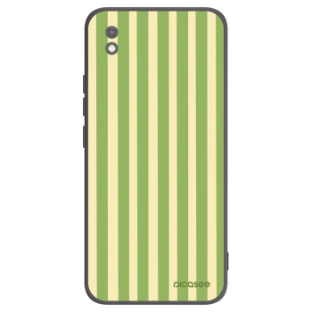 Picasee silikónový čierny obal pre Xiaomi Redmi 9AT - Lines Matcha