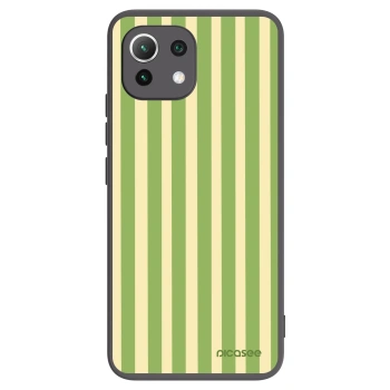 Picasee silikónový čierny obal pre Xiaomi Mi 11 Lite - Lines Matcha