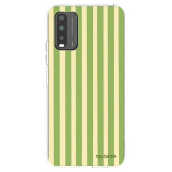 Picasee silikónový prehľadný obal pre Xiaomi Redmi 9T - Lines Matcha