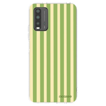 Picasee silikónový čierny obal pre Xiaomi Redmi 9T - Lines Matcha