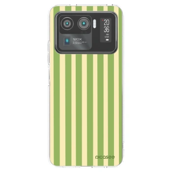 Picasee silikónový prehľadný obal pre Xiaomi Mi 11 Ultra - Lines Matcha
