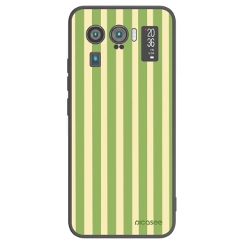 Picasee silikónový čierny obal pre Xiaomi Mi 11 Ultra - Lines Matcha