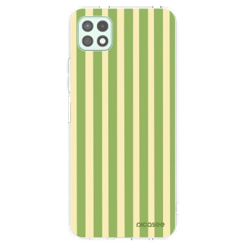 Picasee silikónový prehľadný obal pre Samsung Galaxy A22 A226B 5G - Lines Matcha