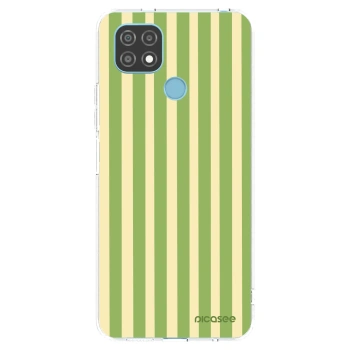Picasee silikónový prehľadný obal pre Realme C21 - Lines Matcha