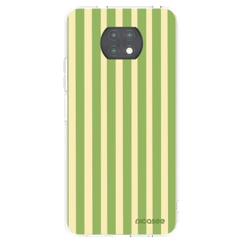Picasee silikónový prehľadný obal pre Xiaomi Redmi Note 9T - Lines Matcha