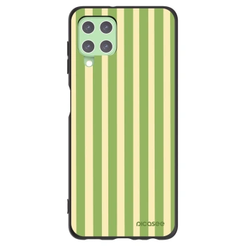 Picasee silikónový čierny obal pre Samsung Galaxy A22 A225F 4G - Lines Matcha
